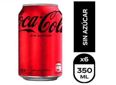 Bebida Coca Cola Sin Azúcar Lata 